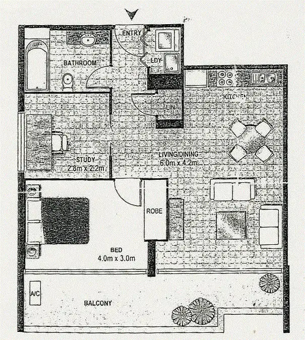 Floorplan of Homely apartment listing, 1207/6 Lachlan St, Waterloo NSW 2017