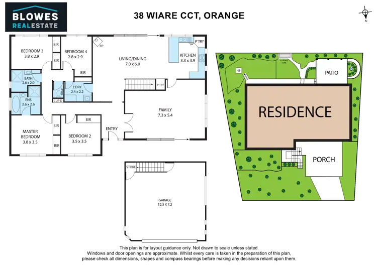 Floorplan of Homely house listing, 38 Wiare Circuit, Orange NSW 2800