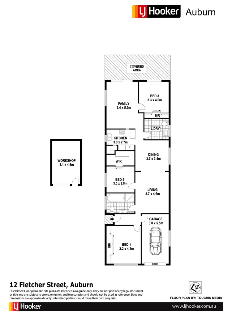 Floorplan of Homely house listing, 12 Fletcher Street, Auburn NSW 2144