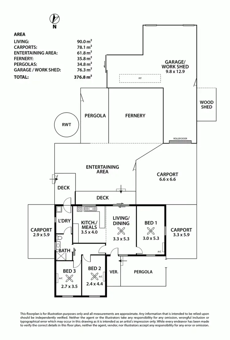Floorplan of Homely house listing, 10 Garden Crescent, Murray Bridge SA 5253