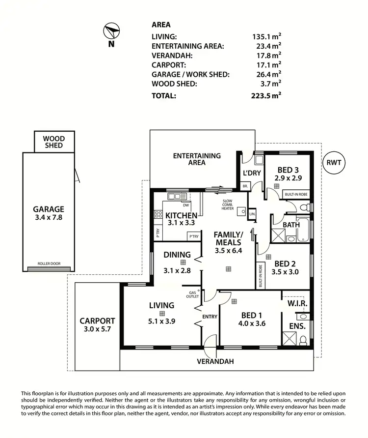 Floorplan of Homely house listing, 9 Gilbert Road, Mount Barker SA 5251