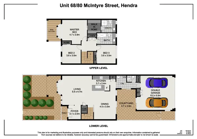 Floorplan of Homely townhouse listing, 68/80 McIntyre Street, Hendra QLD 4011