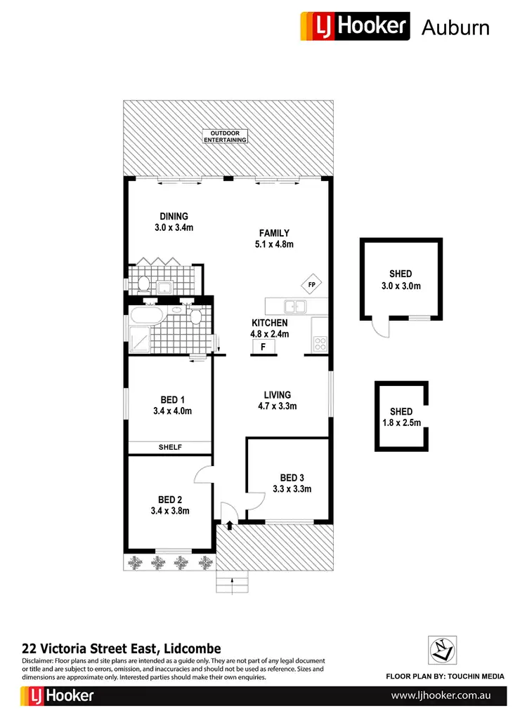 Floorplan of Homely house listing, 22 Victoria Street East, Lidcombe NSW 2141