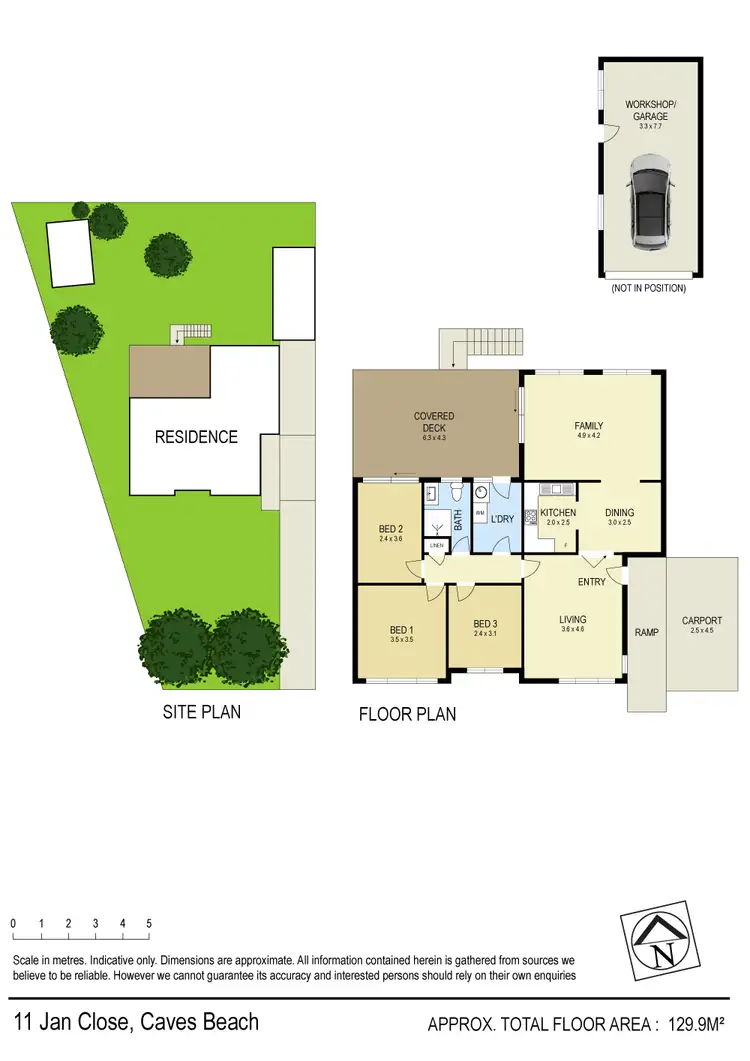 Floorplan of Homely house listing, 11 Jan Close, Caves Beach NSW 2281