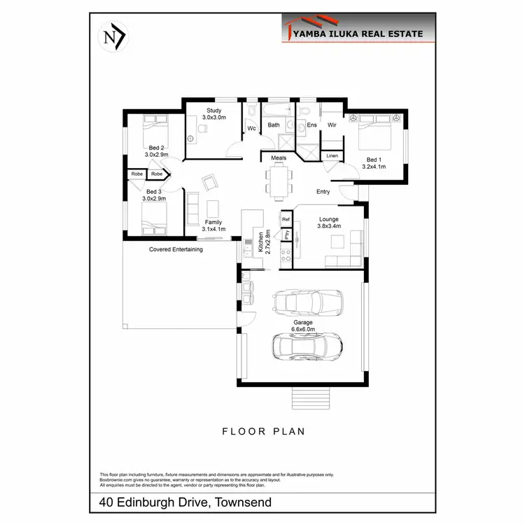 Floorplan of Homely house listing, 40 Edinburgh Drive, Townsend NSW 2463