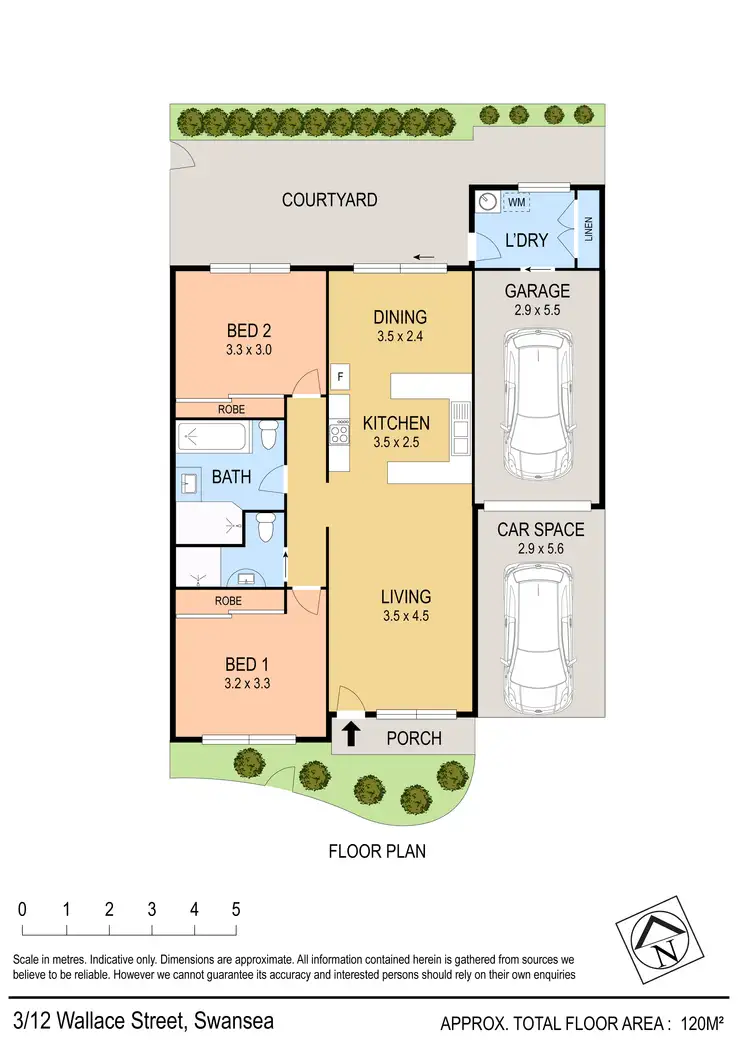 Floorplan of Homely villa listing, 3/12 Wallace Street, Swansea NSW 2281