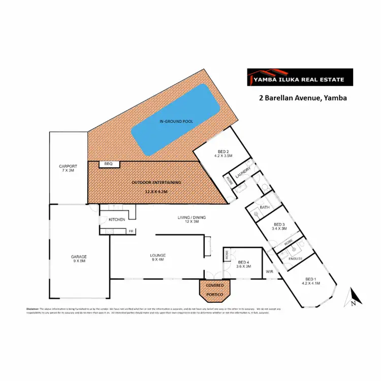 Floorplan of Homely house listing, 2 Barellan Avenue, Yamba NSW 2464