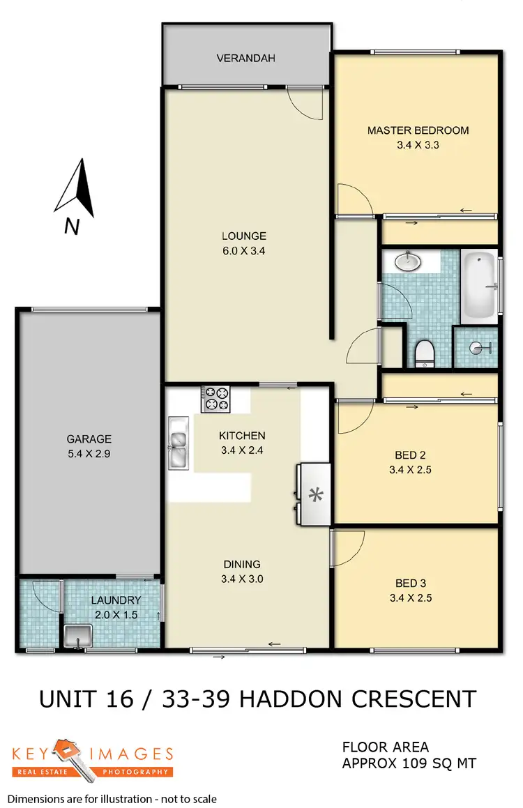 Floorplan of Homely villa listing, 16/33-39 Haddon Crescent, Marks Point NSW 2280