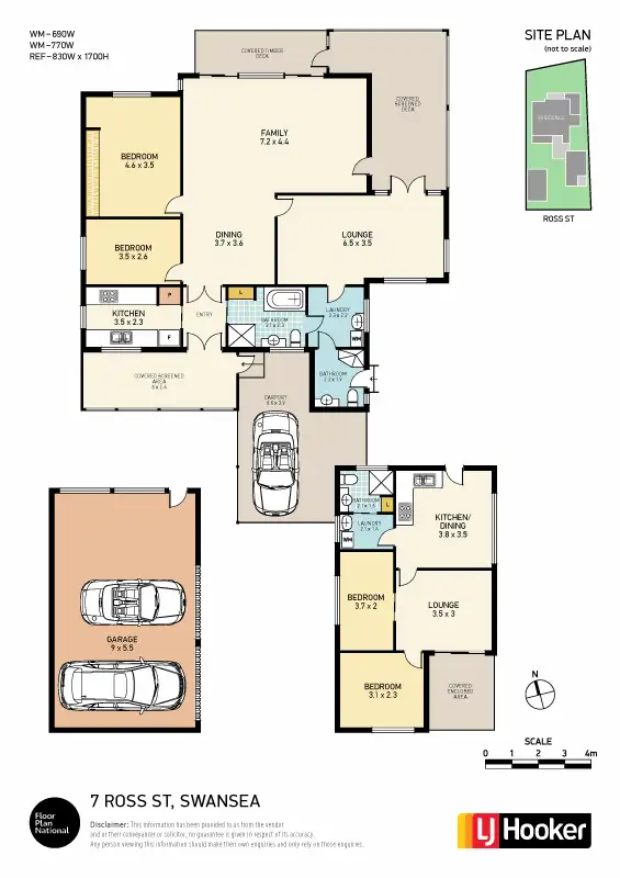 Floorplan of Homely house listing, 7 Ross Street, Swansea NSW 2281