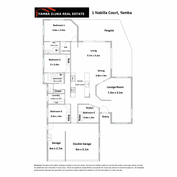 Floorplan of Homely house listing, 1 Nabilla Court, Yamba NSW 2464