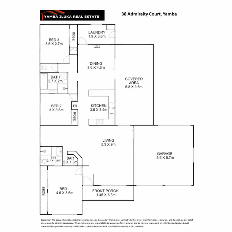Floorplan of Homely house listing, 38 Admiralty Court, Yamba NSW 2464
