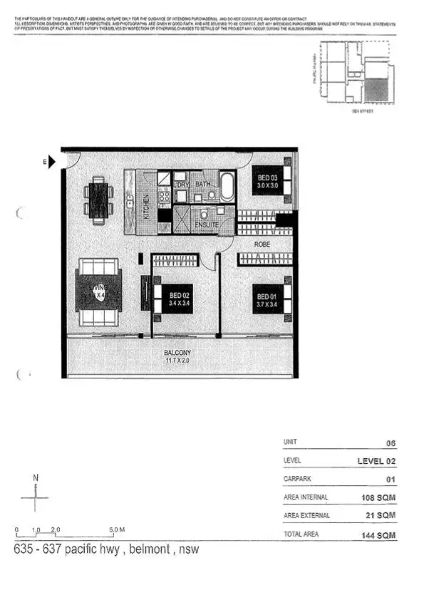 Floorplan of Homely apartment listing, 6/635 Pacific Highway, Belmont NSW 2280