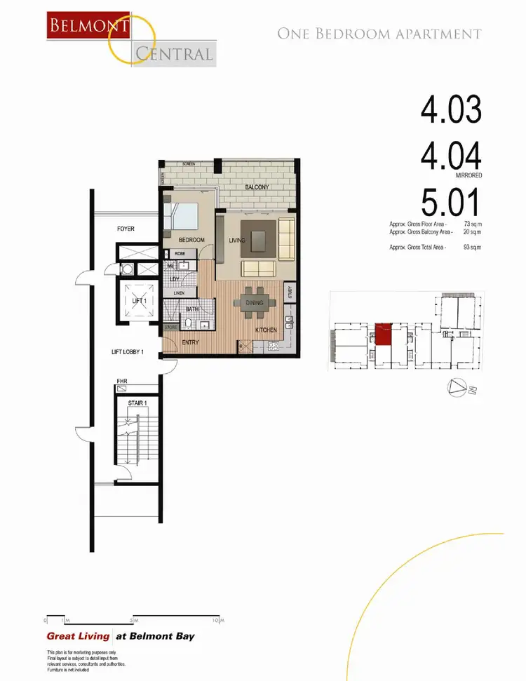 Floorplan of Homely apartment listing, 404/13-17 Edgar Street, Belmont NSW 2280