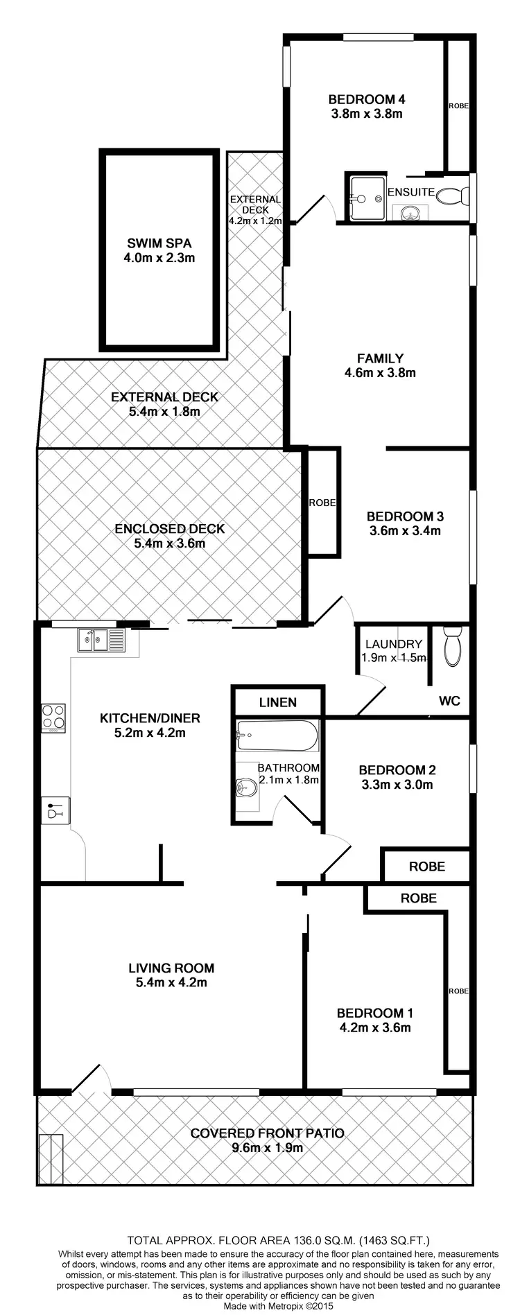 Floorplan of Homely house listing, 15 George Street, Swansea NSW 2281