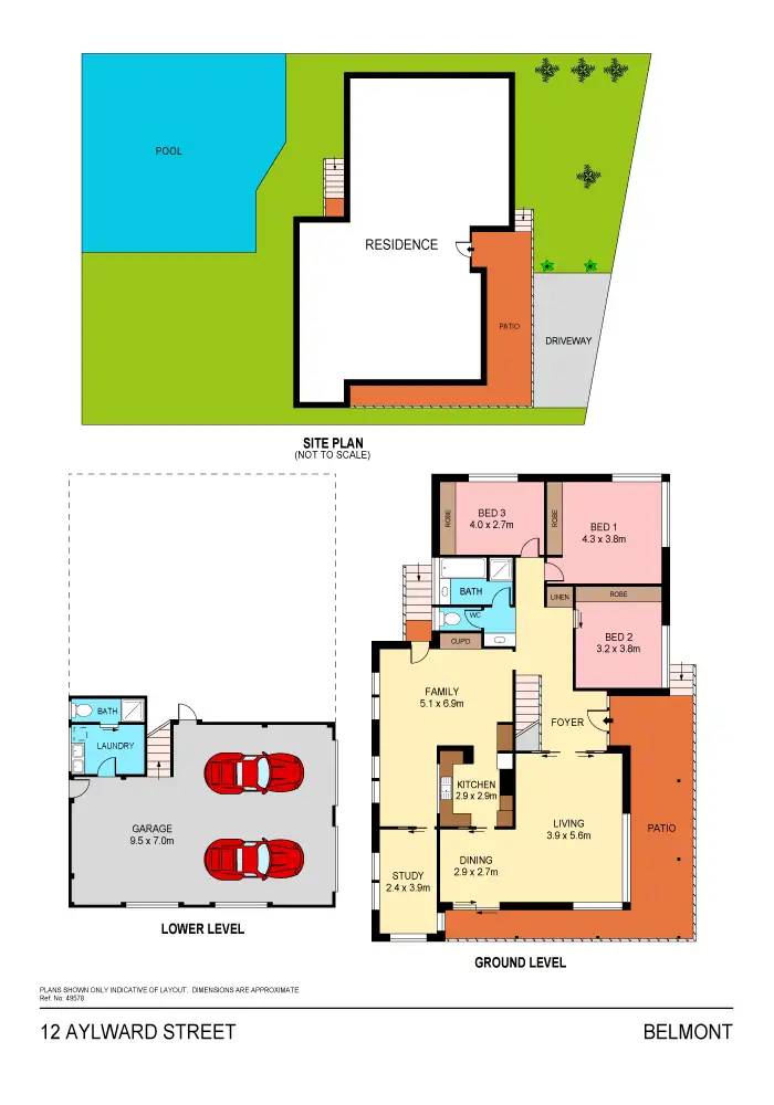 Floorplan of Homely house listing, 12 Aylward Street, Belmont NSW 2280