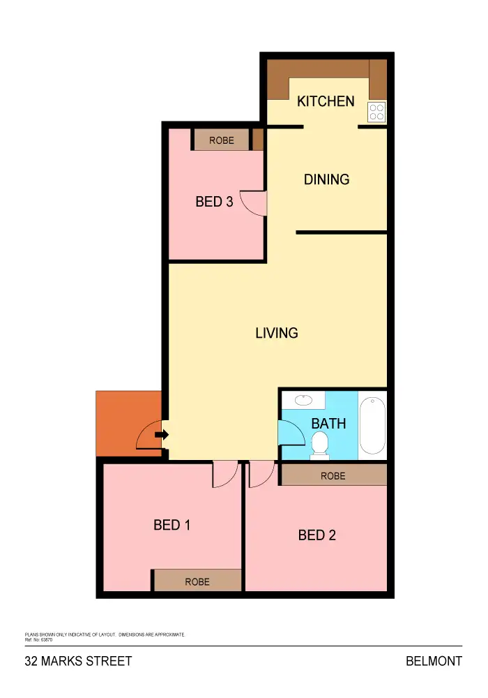 Floorplan of Homely house listing, 32 Marks Street, Belmont NSW 2280