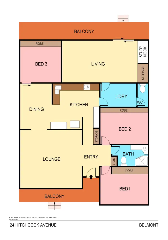 Floorplan of Homely house listing, 24 Hitchcock Avenue, Belmont NSW 2280