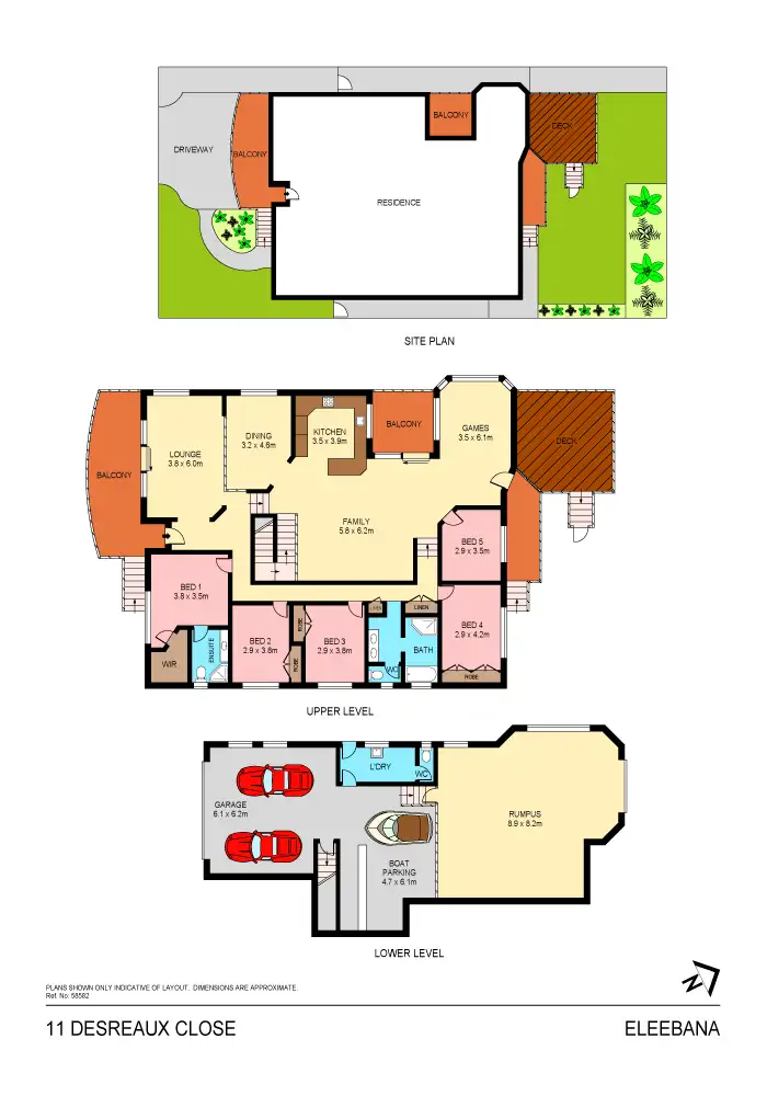 Floorplan of Homely house listing, 11 Desreaux Close, Eleebana NSW 2282
