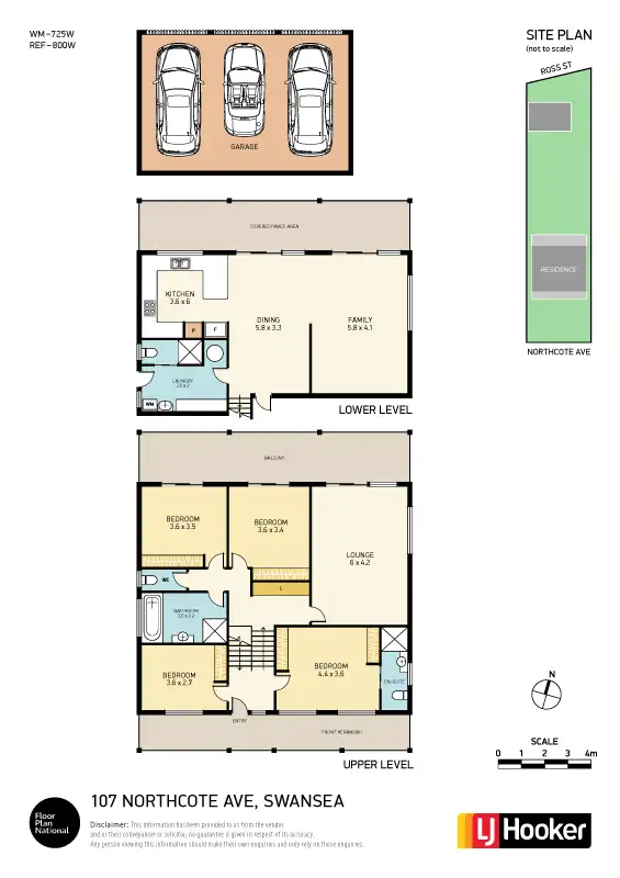 Floorplan of Homely house listing, 107 Northcote Avenue, Swansea NSW 2281