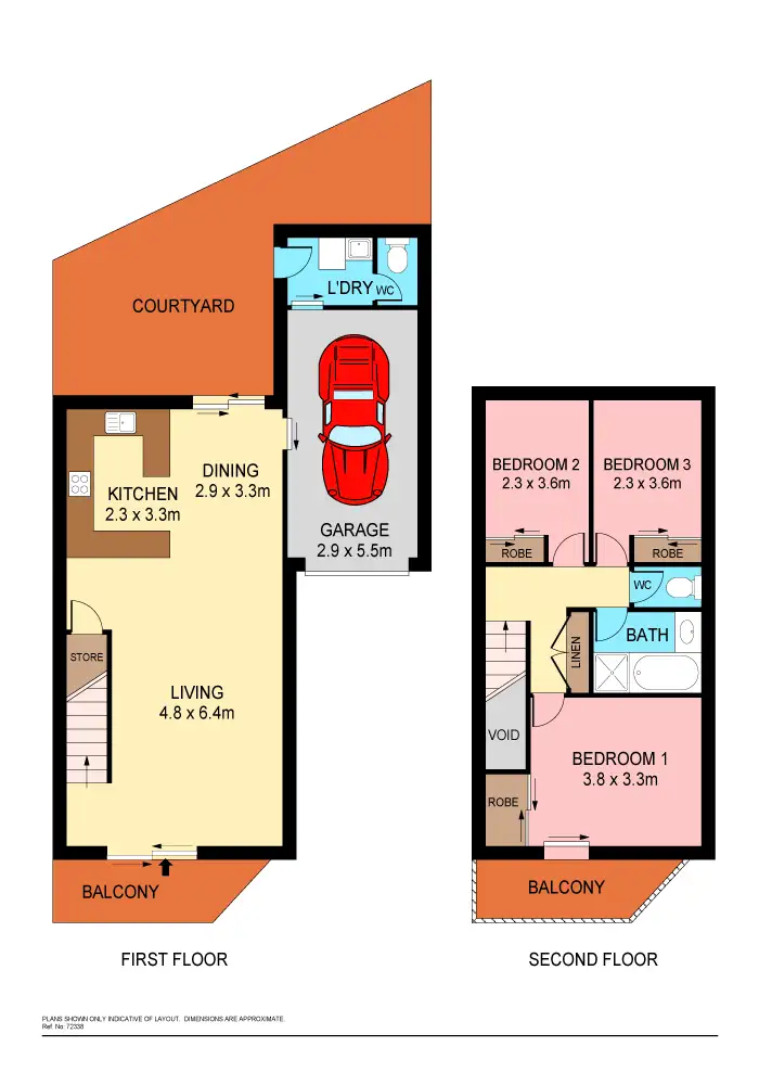Floorplan of Homely townhouse listing, 7/33-39 Haddon Crescent, Marks Point NSW 2280