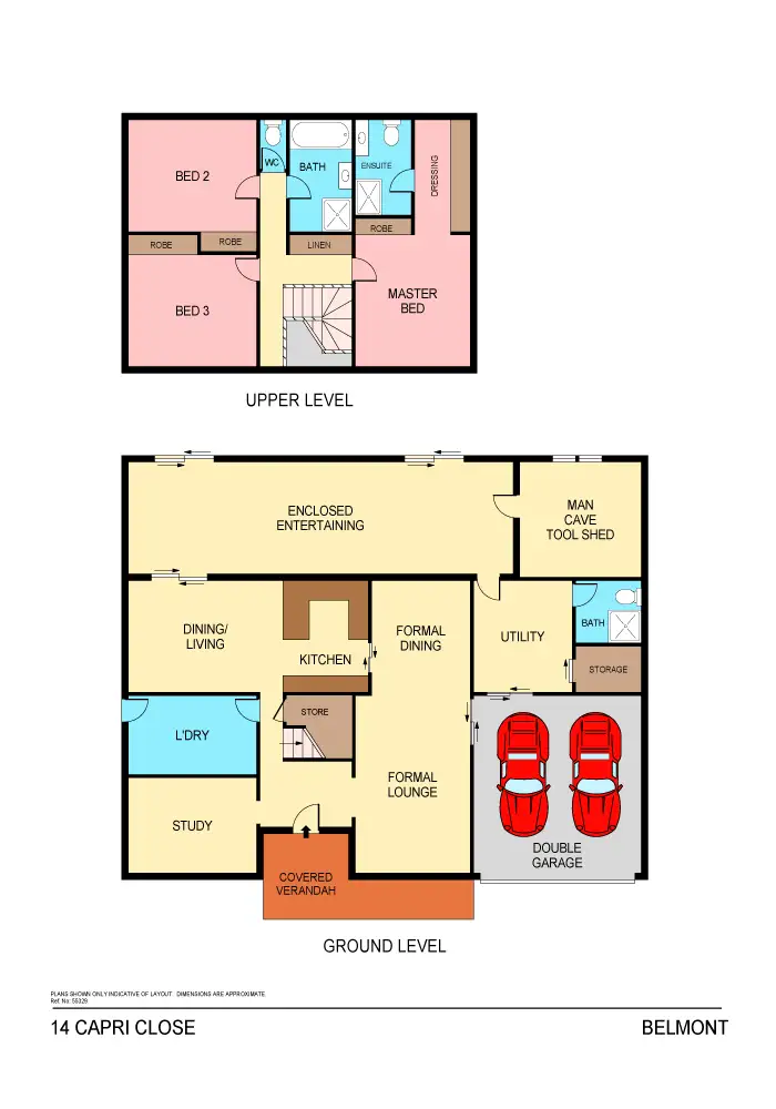 Floorplan of Homely house listing, 14 Capri Close, Belmont NSW 2280