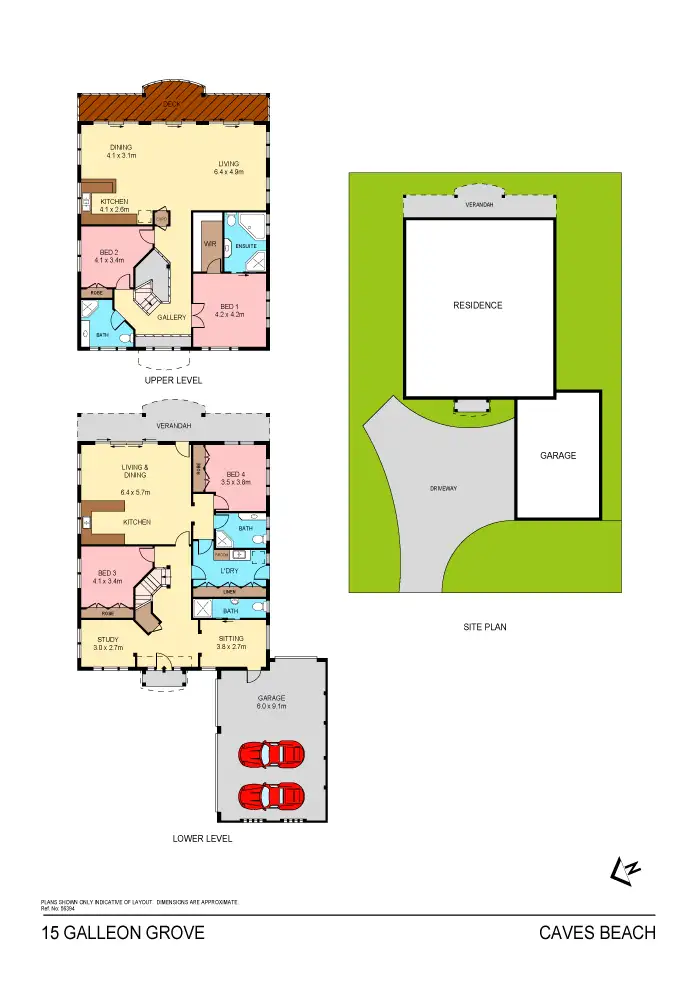 Floorplan of Homely house listing, 15 Galleon Grove, Caves Beach NSW 2281