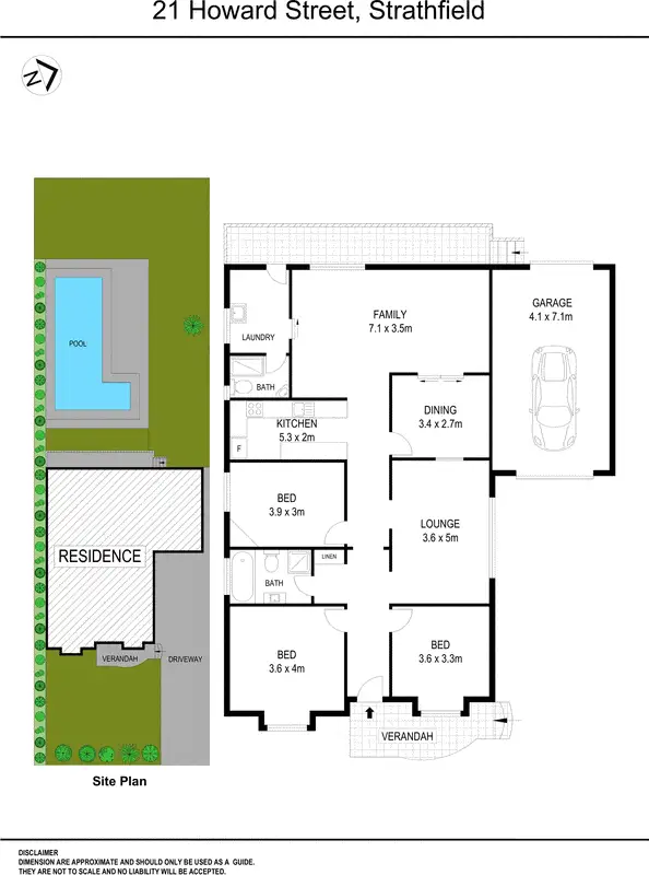 Floorplan of Homely house listing, 21 Howard Street, Strathfield NSW 2135