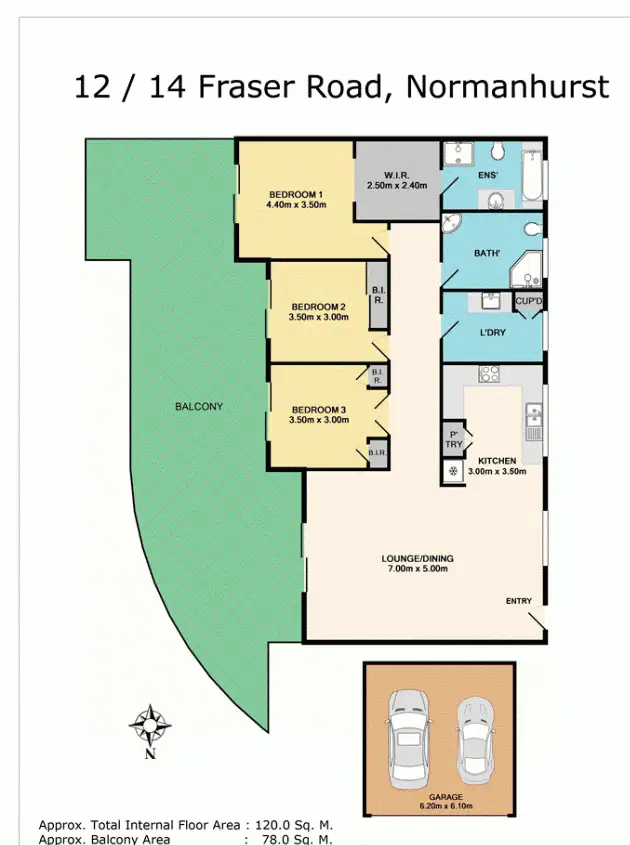 Floorplan of Homely apartment listing, 12/14 Fraser Road, Normanhurst NSW 2076
