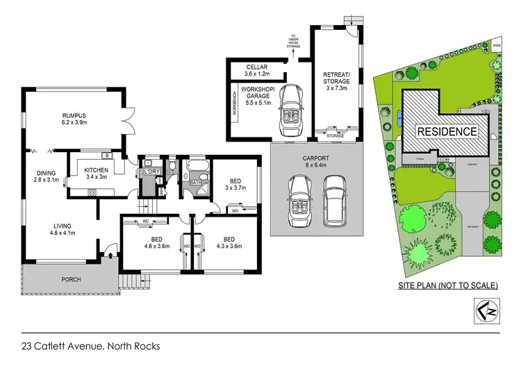 Floorplan of Homely house listing, 23 Catlett Avenue, North Rocks NSW 2151