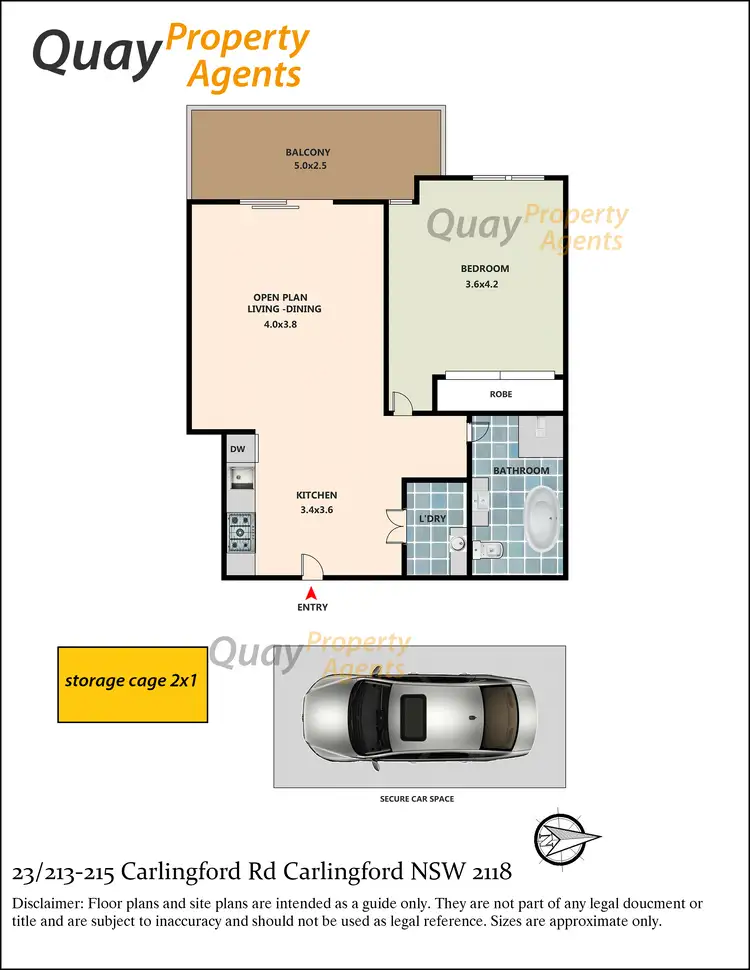 Floorplan of Homely unit listing, 23/213-215 Carlingford Road, Carlingford NSW 2118