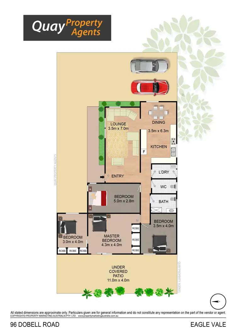 Floorplan of Homely house listing, 96 Dobell Road, Eagle Vale NSW 2558