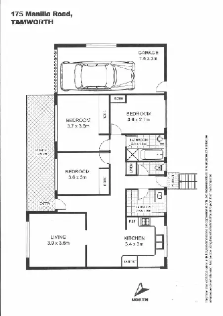 Floorplan of Homely house listing, 175 MANILLA Road, Tamworth NSW 2340
