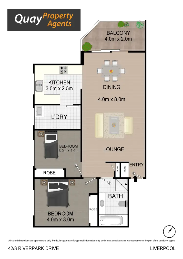 Floorplan of Homely unit listing, 42/3 Riverpark Drive, Liverpool NSW 2170