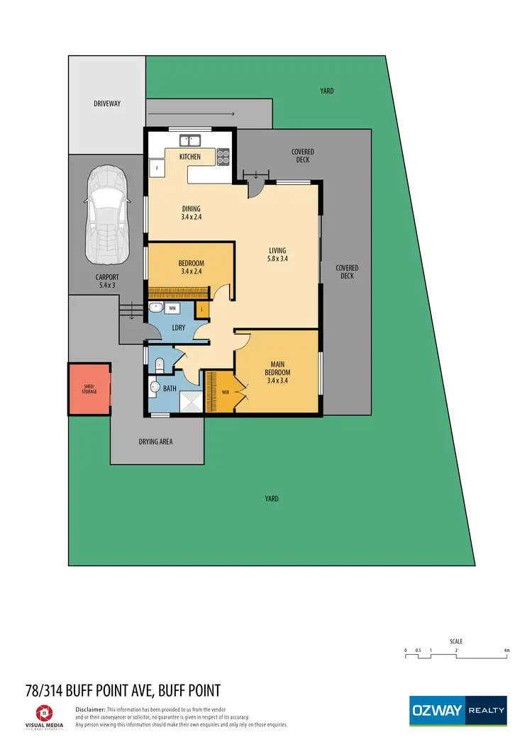 Floorplan of Homely retirement listing, Address available on request