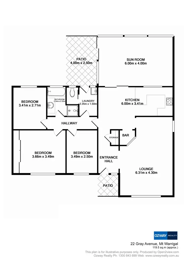 Floorplan of Homely house listing, 22 Gray Avenue, Mount Warrigal NSW 2528