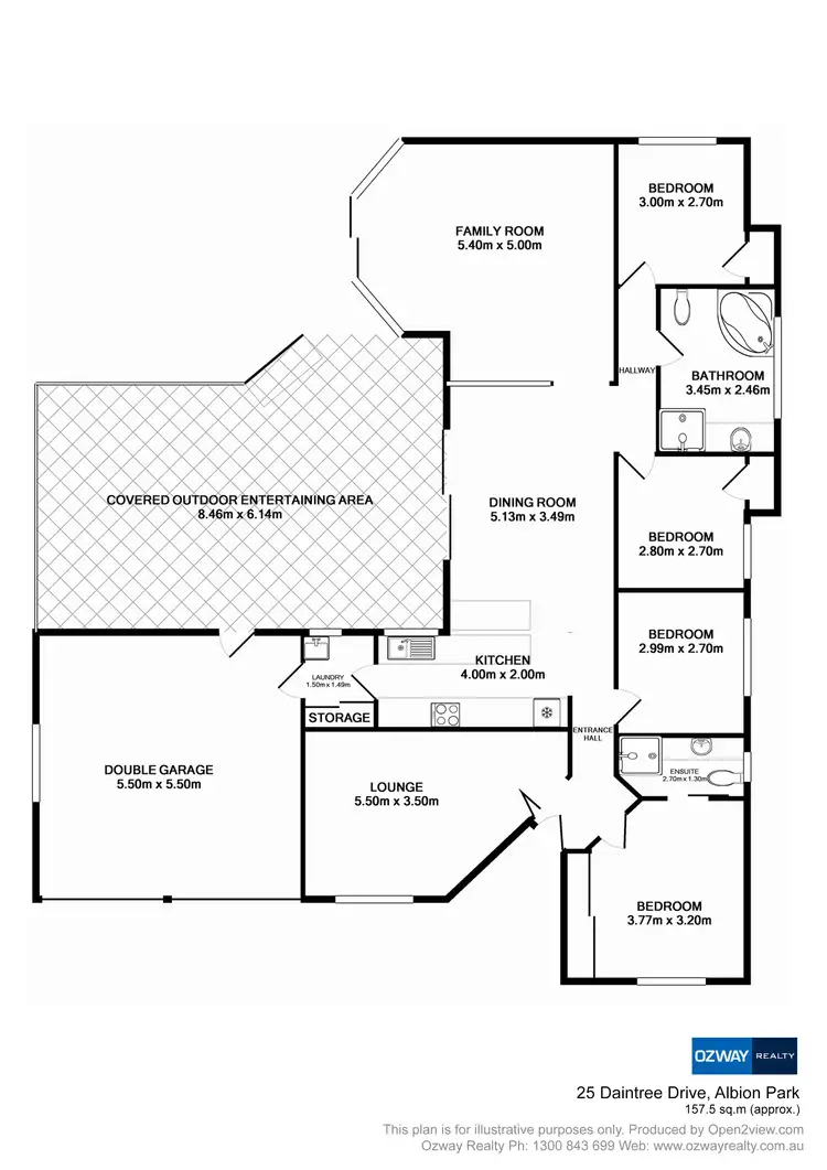 Floorplan of Homely house listing, 25 Daintree Drive, Albion Park NSW 2527
