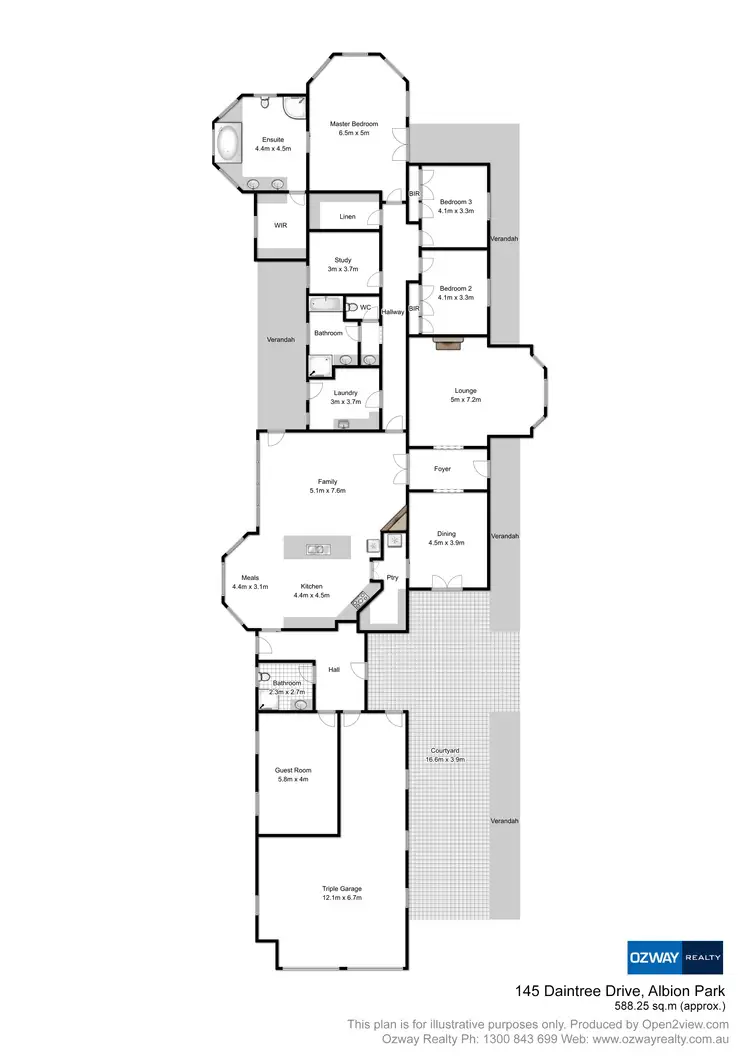 Floorplan of Homely house listing, 145 Daintree Drive, Albion Park NSW 2527