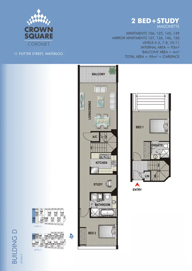 Floorplan of Homely apartment listing, 125/10 Lachlan Street, Waterloo NSW 2017