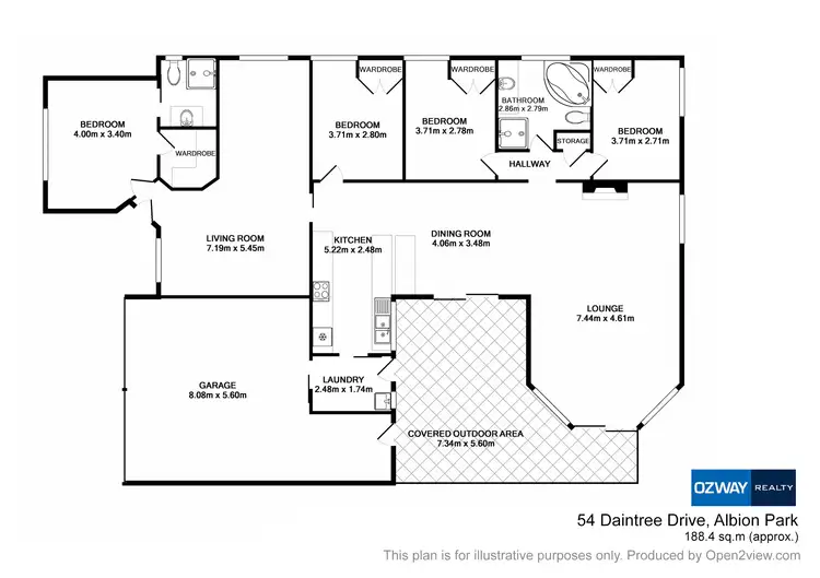 Floorplan of Homely house listing, 54 Daintree Drive, Albion Park NSW 2527