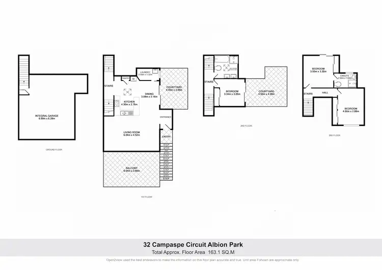Floorplan of Homely townhouse listing, 32 Campaspe Crescent, Albion Park NSW 2527
