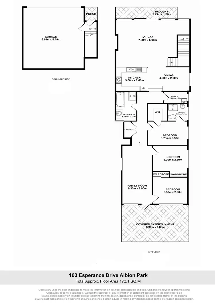 Floorplan of Homely townhouse listing, 103 Esperance Drive, Albion Park NSW 2527