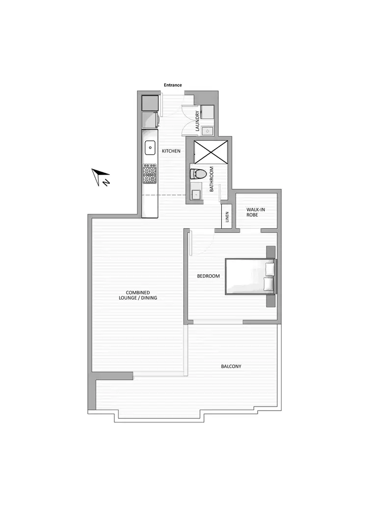 Floorplan of Homely apartment listing, 311/131 Ross Street, Forest Lodge NSW 2037