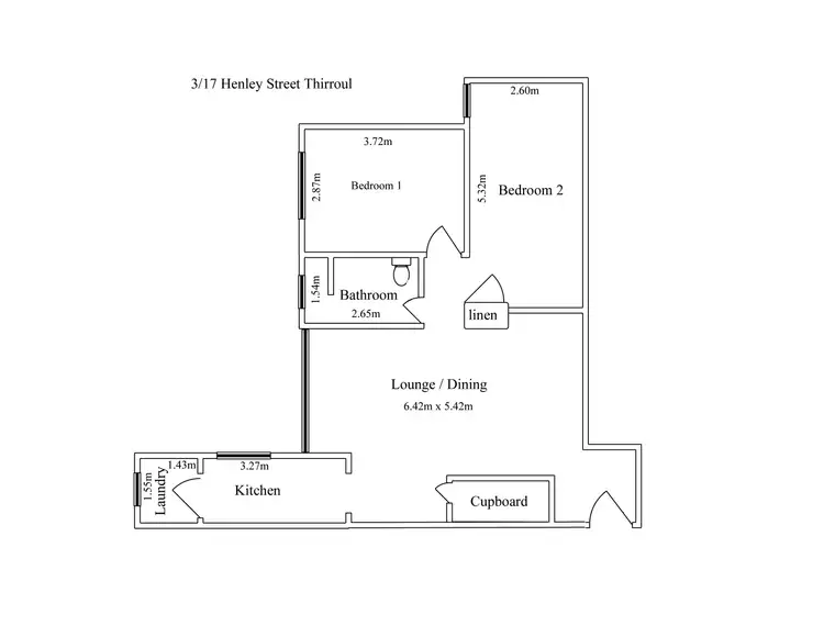 Floorplan of Homely apartment listing, 3/17 Henley Road, Thirroul NSW 2515