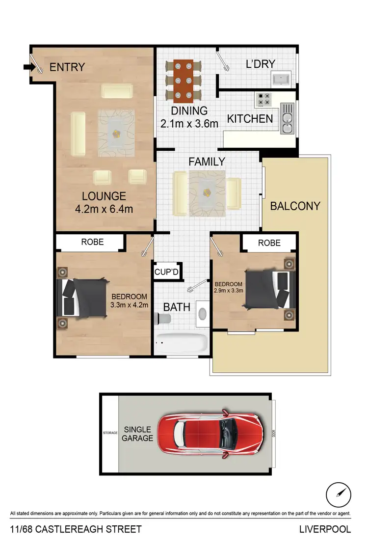 Floorplan of Homely unit listing, 11/68 Castlereagh Street, Liverpool NSW 2170