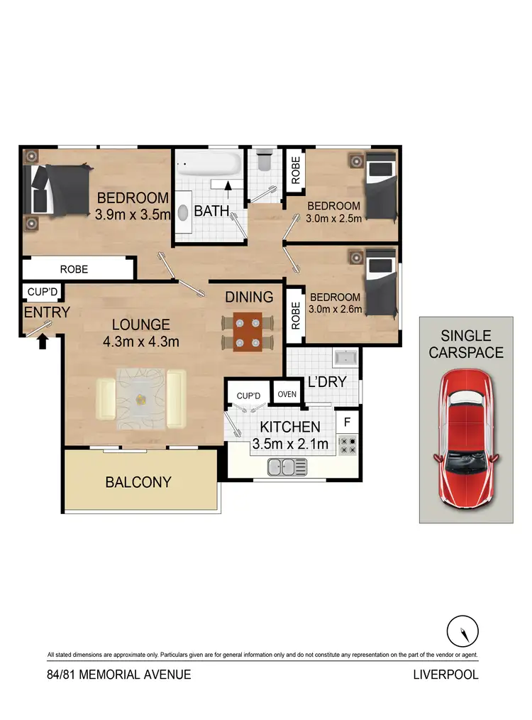 Floorplan of Homely unit listing, 84/81 Memorial Avenue, Liverpool NSW 2170