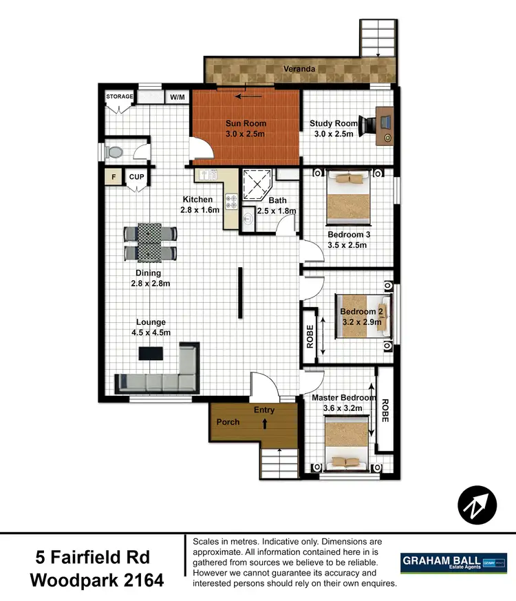 Floorplan of Homely house listing, 5 Fairfield Road, Woodpark NSW 2164