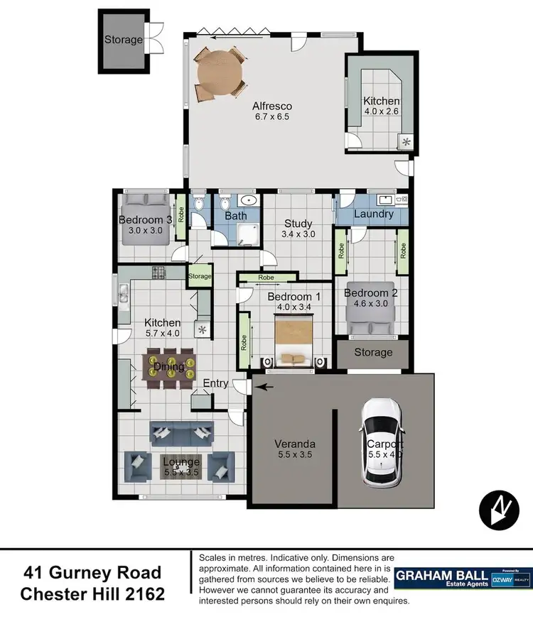 Floorplan of Homely house listing, 41 Gurney Road, Chester Hill NSW 2162