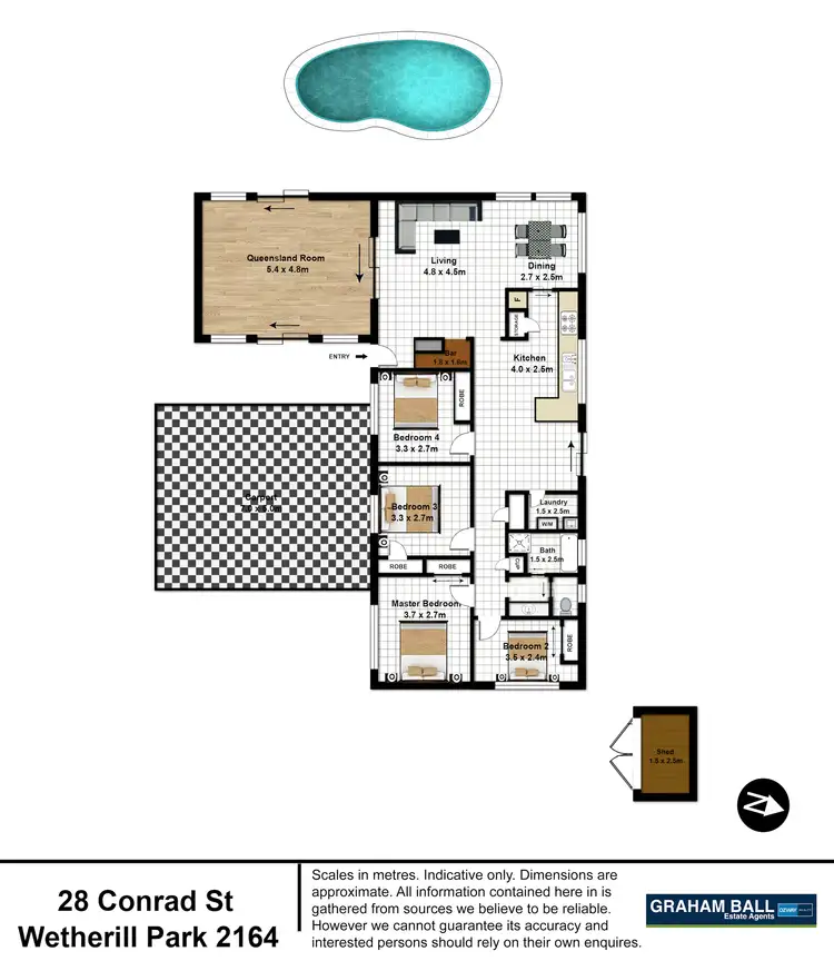 Floorplan of Homely house listing, 28 Conrad Street, Wetherill Park NSW 2164
