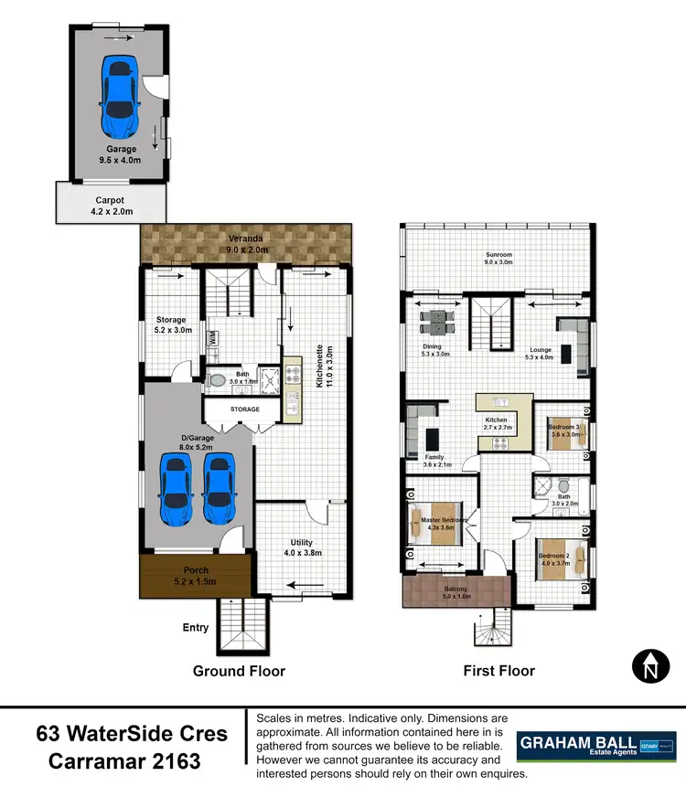 Floorplan of Homely house listing, 63 Waterside Crescent, Carramar NSW 2163