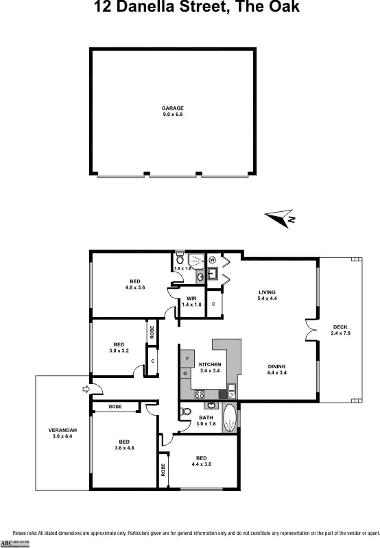 Floorplan of Homely house listing, 12 Danella Street, The Oaks NSW 2570